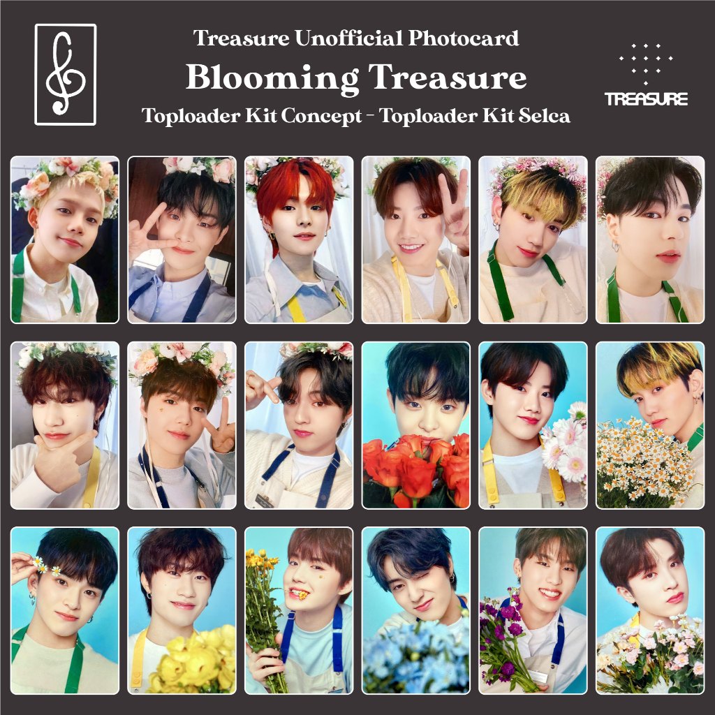 Replika [แบบจําลองที่เปิดเผย] PHOTOCARD BLOOMING TREASURE TOPLOADER DECO KIT UNOFFICIAL