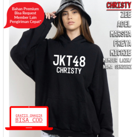 JKT48 MEMBER NAME HOODIE PREMIUM MATERIAL TRENDING VIRAL (สามารถต่ออายุชื่อ)