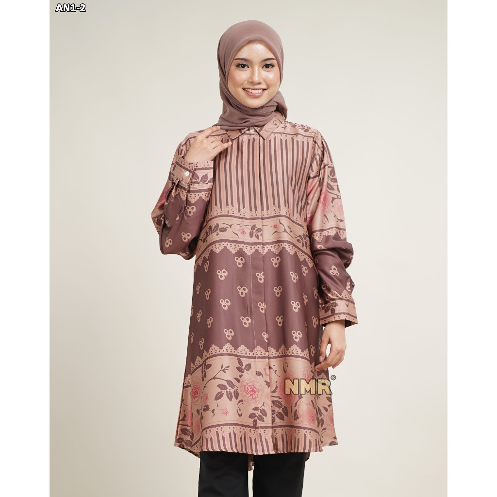 KEMEJA NMR Blouse Armn Silk AN1-2 (คอปกเสื้อ)