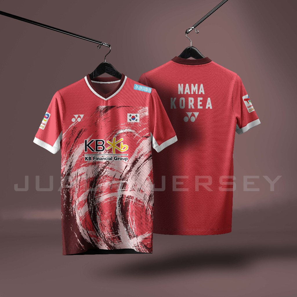 KOREAN BADMINTON JERSEY SERIES 2024 AN SEE YOUNG (ฟรีที่กําหนดเอง NICKNAME)