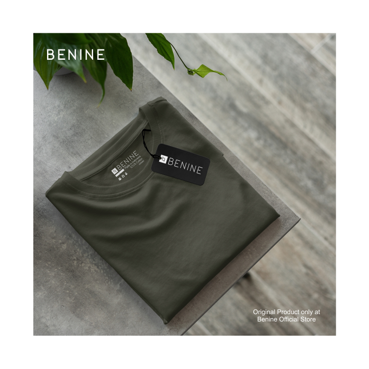 เสื้อยืด Benine Plain Army / เสื้อยืด Distro Premium / เสื้อยืดผู้ชายและผู้หญิง / แขนสั้น