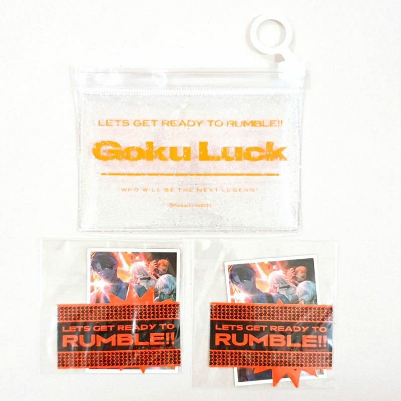 กระเป๋า Paradox Live Revolution และชุดสติ๊กเกอร์ 2 ชิ้น Goku Luck