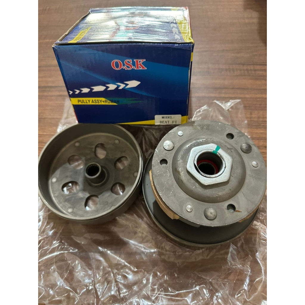 OSK BEAT FI PULLY ASSY PULLEY COMPLETE DOUBLE CLUTCH F1 FI MOTOR (K25)