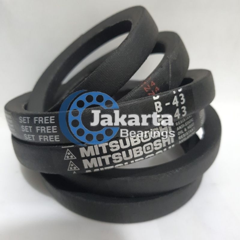 สายพานพัดลม B43 MITSUBOSHI VanBelt FanBelt พัดลมแวน สายพาน V B 43