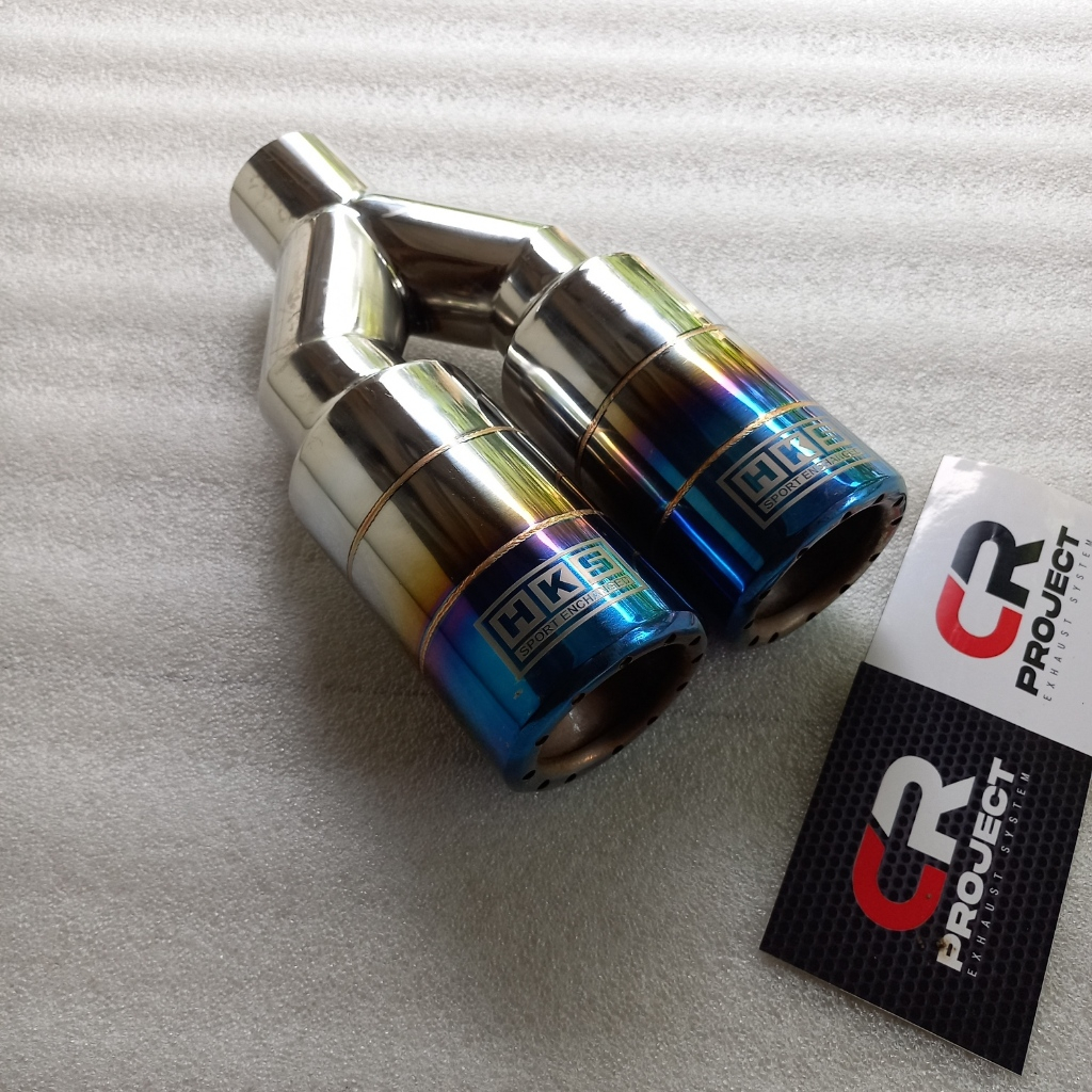 HKS Dronel Blue สแตนเลสเต็มโครงการ cr ท่อไอเสียรถยนต์