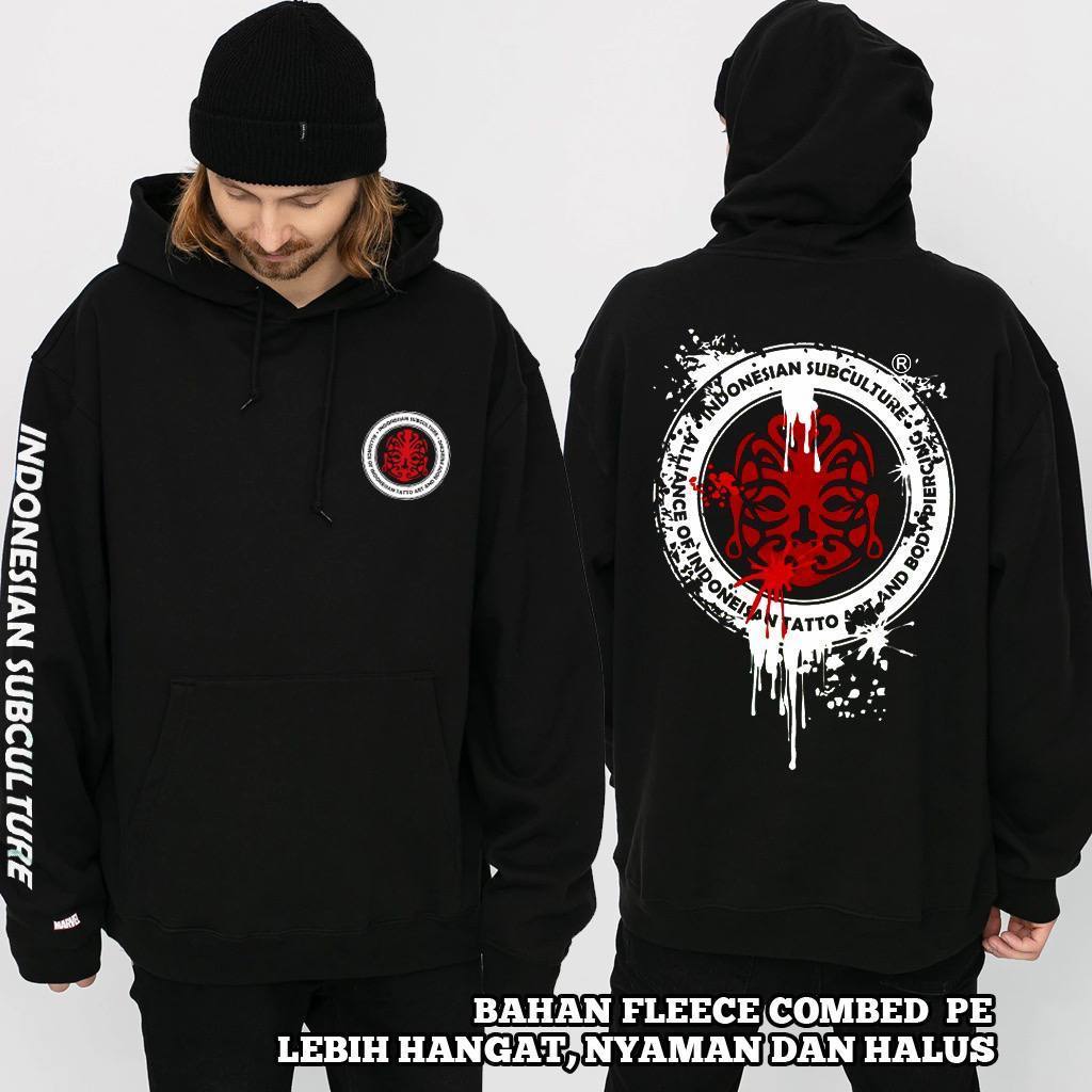 ขนาดใหญ่ HOODIE MASBERTO TATTO JACKET INDONESIAN SUBCULTURE ขนาดใหญ่ 3XL 4XL 5XL 6XL 7XL Omh Bigi ขน