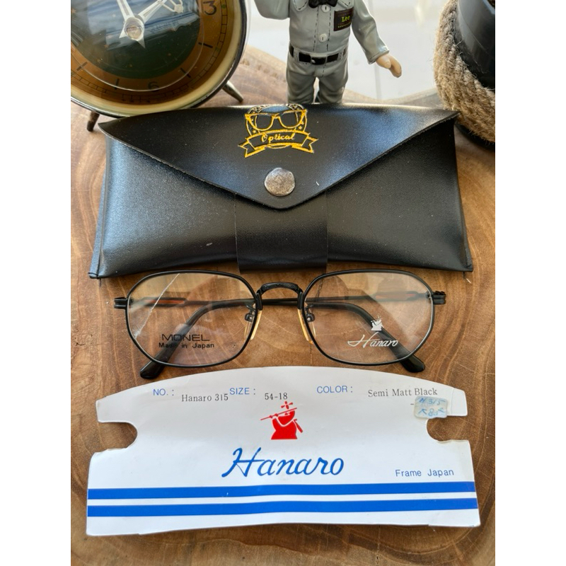 แว่นกันแดดวินเทจ 80s/Vintage Frame Brand: HANARO Size: 54-18 made in Japan 22KGP Color: Semi Matt Bl