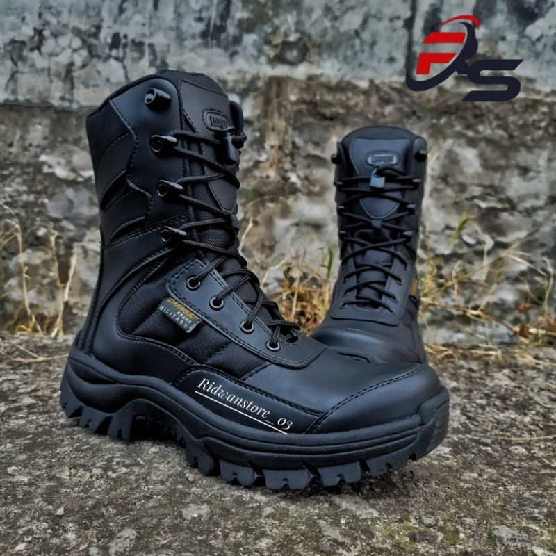 Pdl pdh รองเท้าผู้ชายรองเท้าเซฟตี้หัวเหล็ก pdl รองเท้า TNI POLRI SECURITY SATPOLPP