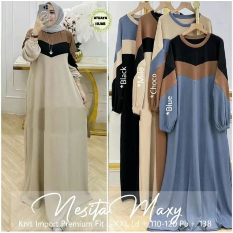 Gamis NESITA CRINKLE AIRFLOW LD 110//ผู้หญิง GAMIS พร้อม AORFLOW CRINKLE LAYER//Current KRINGKEL WOMENS GAMIS