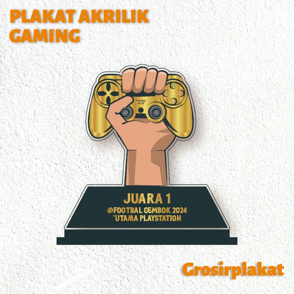 Gaming Plaque Game Cup E Sport Cup PS Cup อะคริลิคแบบกําหนดเอง