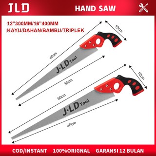 JLD Gergaji Potong Kayu Hand Saw 12 "16"18" /Gergaji Kayu Manual / Gergaji Tangan Dahan Ranting Alat Potong/Alat Potong Portable