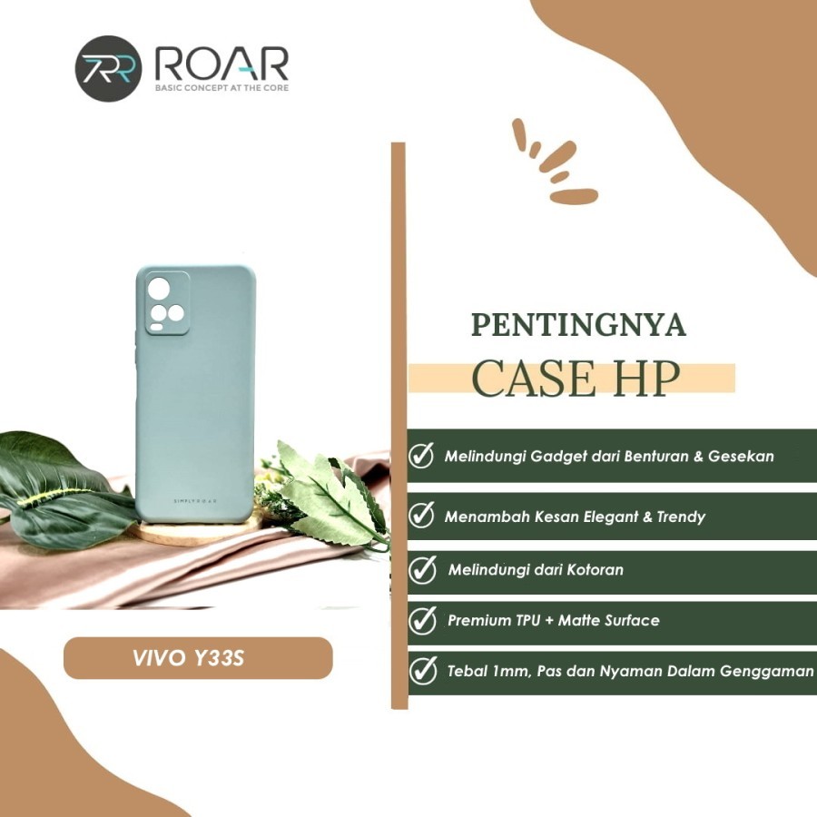 ROAR SPACE เคสซิลิโคนอ่อนนุ่ม VIVO Y33S