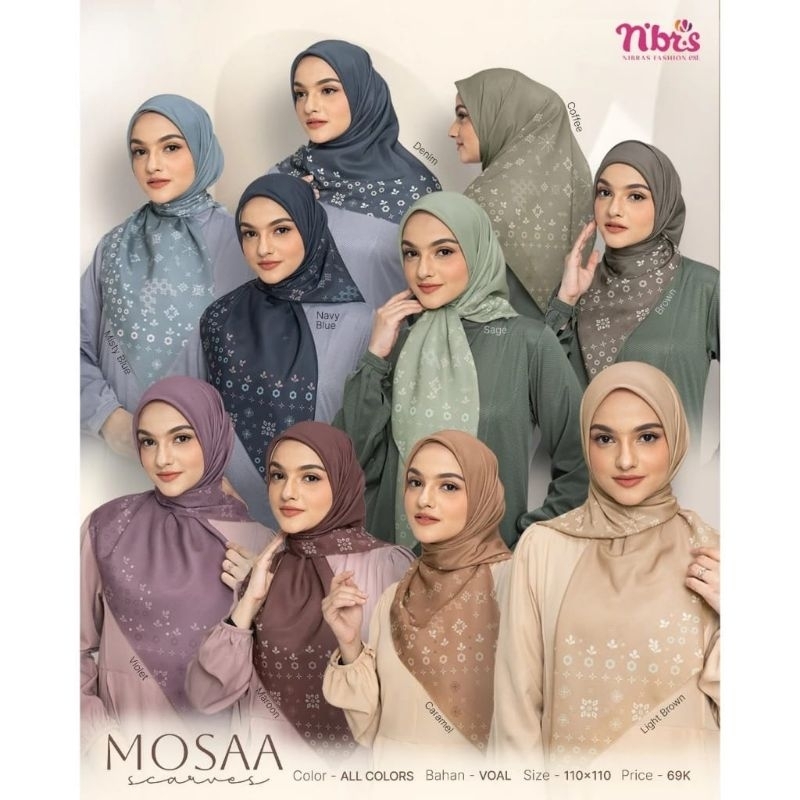 Mossa SCARVES With Velvet Material โดย Megastore