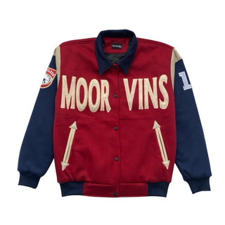 Moorvins varsity jacket stay together