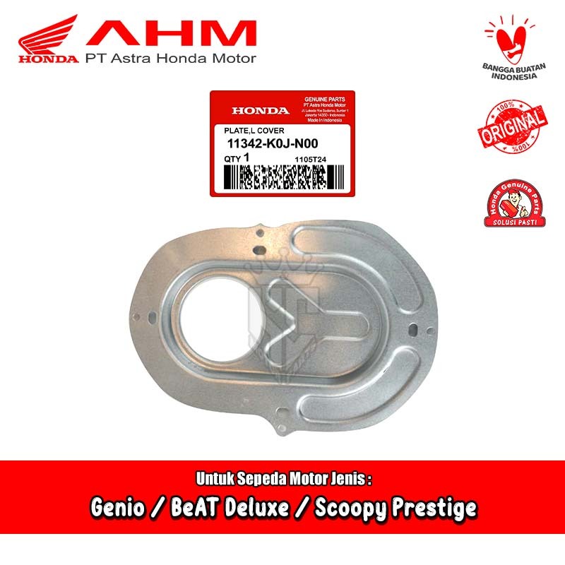 ฝาครอบแผ่น L CVT ถัง Honda Genio BeAT Deluxe LED Scoopy Presife K2F Original AHM 11342-K0J-N00