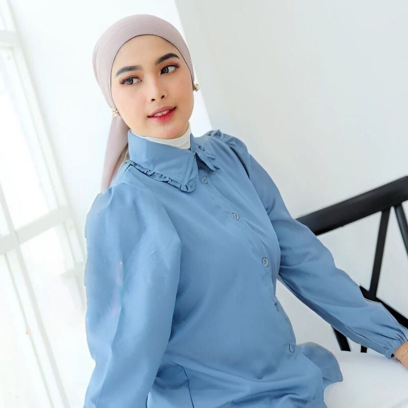 KEMEJA Arraa Puffy Shirt เสื้อเชิ้ตผู้หญิงพอง-เสื้อแขนยาวผู้หญิง