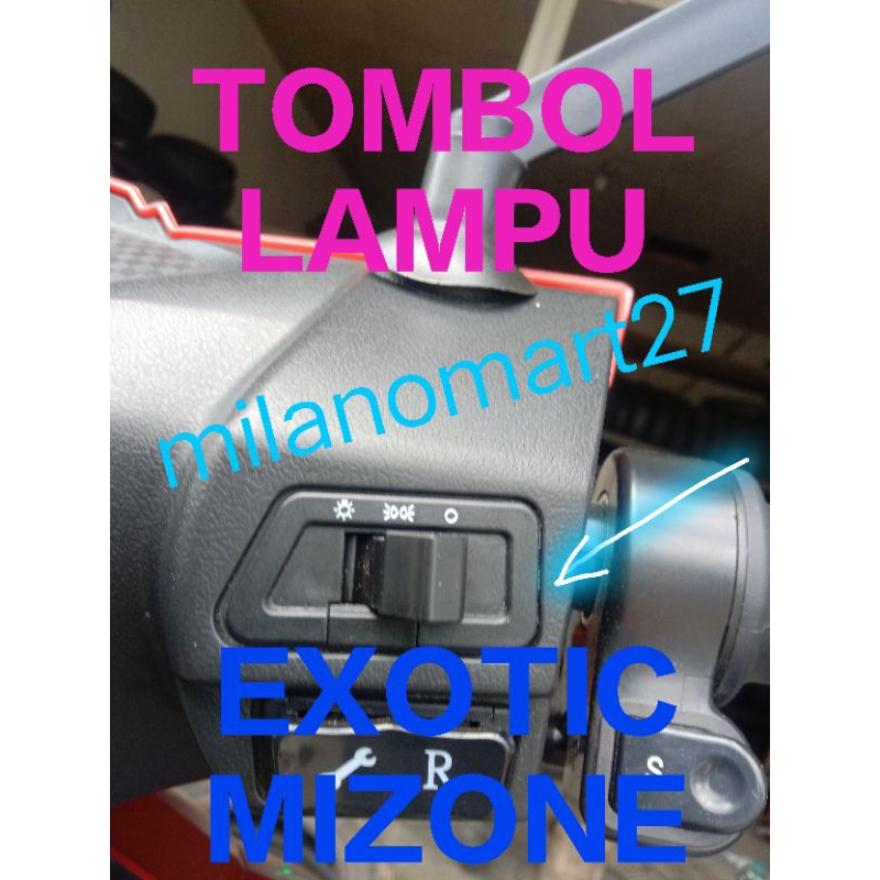 TOMBOL Exotic mizone สวิตช์ไฟ, สวิตช์ปุ่มไฟรถจักรยานยนต์ไฟฟ้า, mizone ที่แปลกใหม่