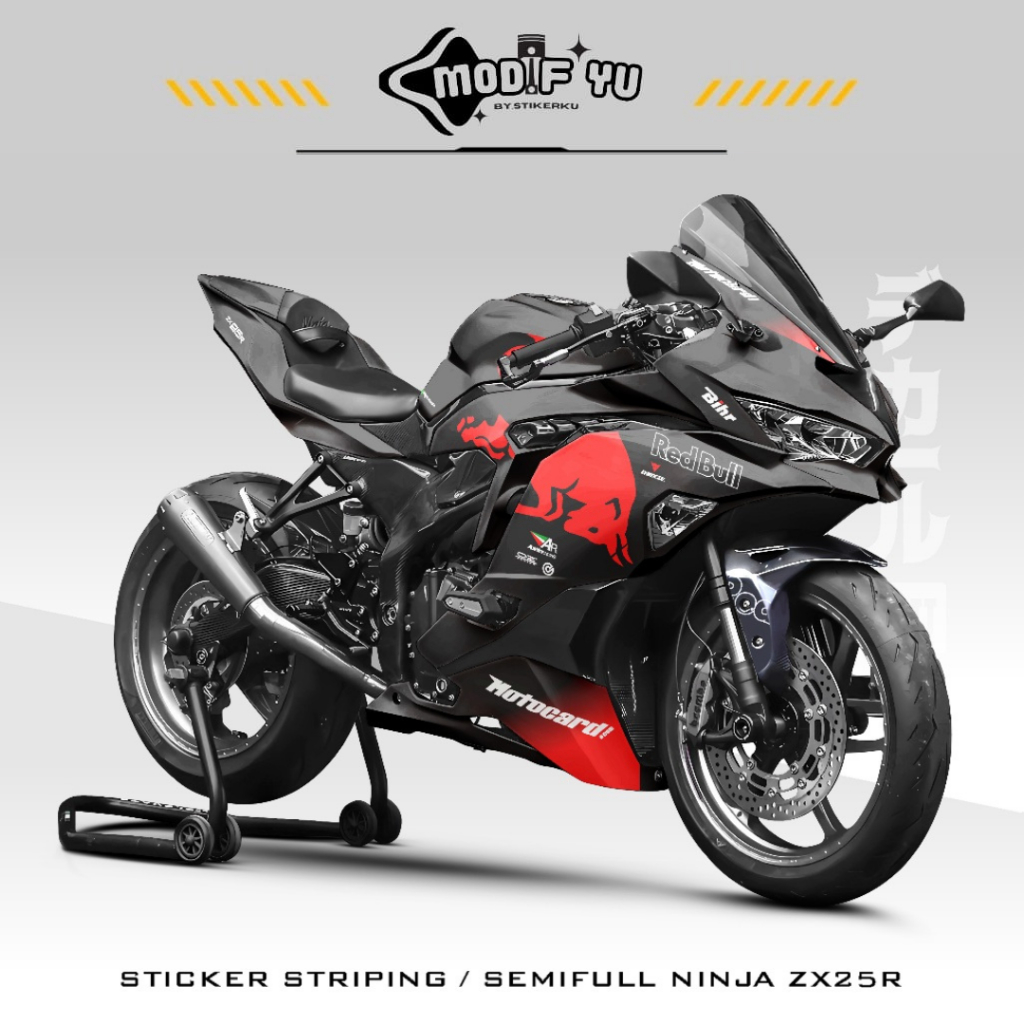 Semifull NINJA ZX-25R STRIPING / MOTIF 03 / KANKANIAN NINJA / KAWASAKI ZX25R STRIPING / NINJA ZX25R 