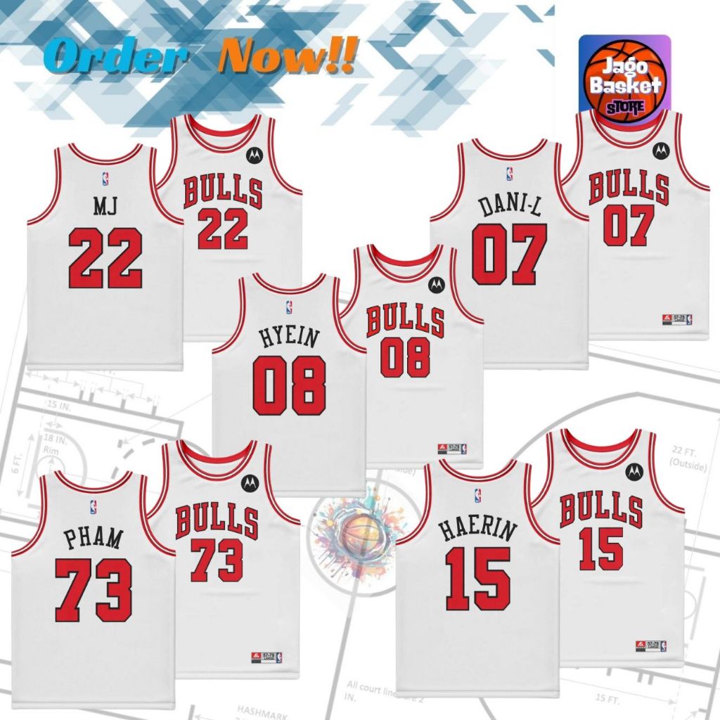 เสื้อบาสเก็ตบอลยีนส์ใหม่ - Haerin Minji Hanni Danielle Hyein