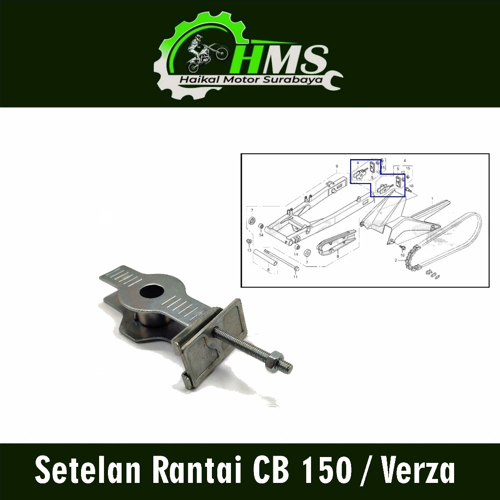 ชุดโซ่ CB 150 R / VERZA - HONDA CB 150R / ต่างหู VERZA