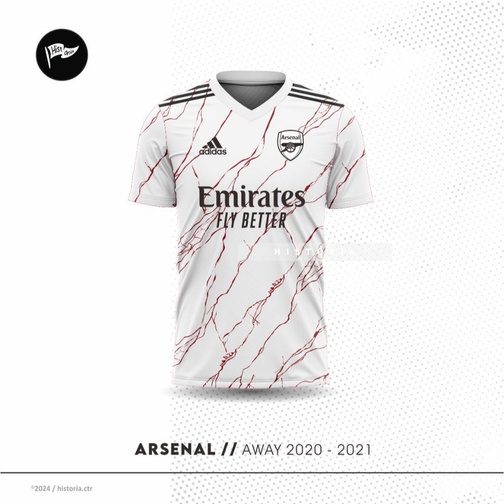 [Historia] เสื้อแข่ง Arsenal Away 2020 - 2021