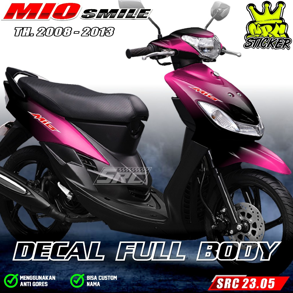Yamaha Mio Smile Full Body Decal สติกเกอร์ 2008 2009 2010 2011 2012 2013 Decal สติกเกอร์ Full Body M