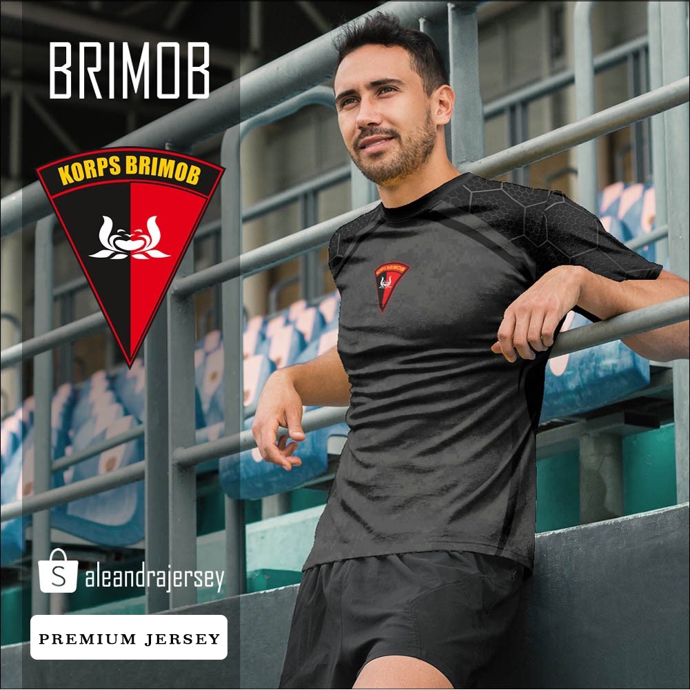 Brimob 247 เสื้อยืด Jersey พิมพ์พรีเมี่ยมแบบกําหนดเอง
