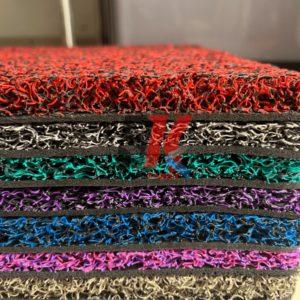 SK พรมเช็ดเท้าพรม PVC สําหรับวุ้นเส้น 50 x 120