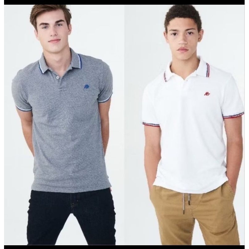 Aeropostale เสื้อโปโลผู้ชาย ale A87 ลาย 5 ชิ้น