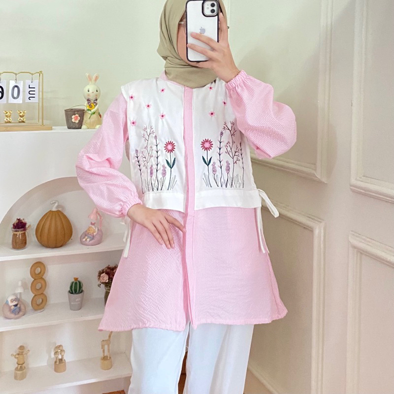 ผ้าฝ้าย KATUN พร้อมแถบผสมและพัฒนา | 5L XXXL XXL XL LMS | เสื้อฮันนี่ โดย R_PROJECT