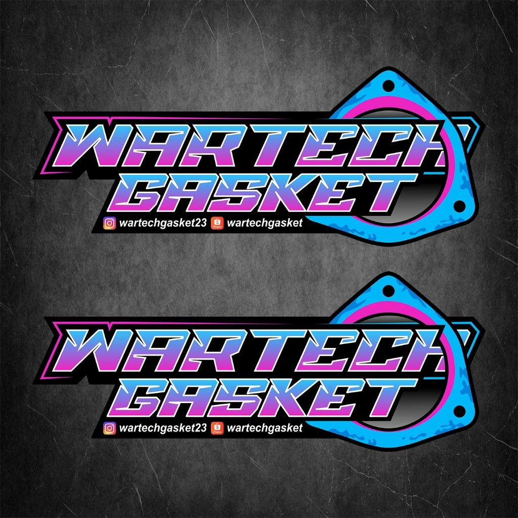 สติ๊กเกอร์ปะเก็น Wartech / สติ๊กเกอร์ Wartech GasketV95