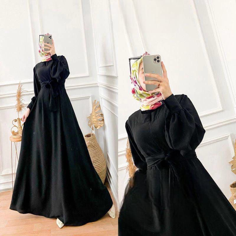 Delisa DRESS TEENAGER GAMIS CRINKEL AIRFLOW SIZE SML XL JUMBO DRESS BUSUI LATEST