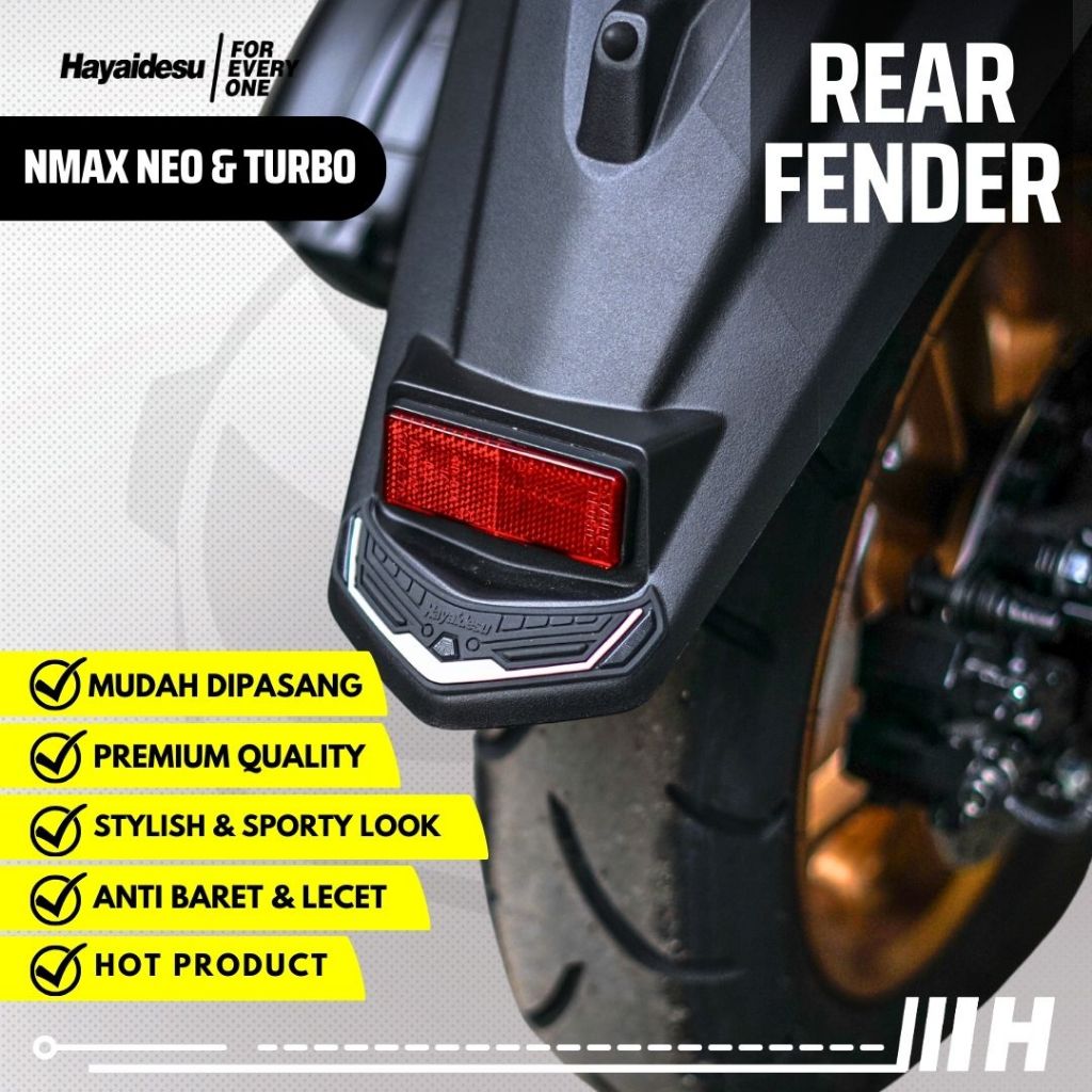 Hayidesu Yamaha NMAX NEO & TURBO ฝาครอบบังโคลนหลัง
