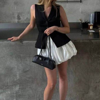Lenca - Milie Balloon Mini Skirt Rok Balon Celana Balon Rok Celana Wanita Korean Basic Mini Skirt Summer Skirt Rok Balon Kekinian Bubble Pluffy Skirt Cloud Skirt Bawahan Balon Ngembang