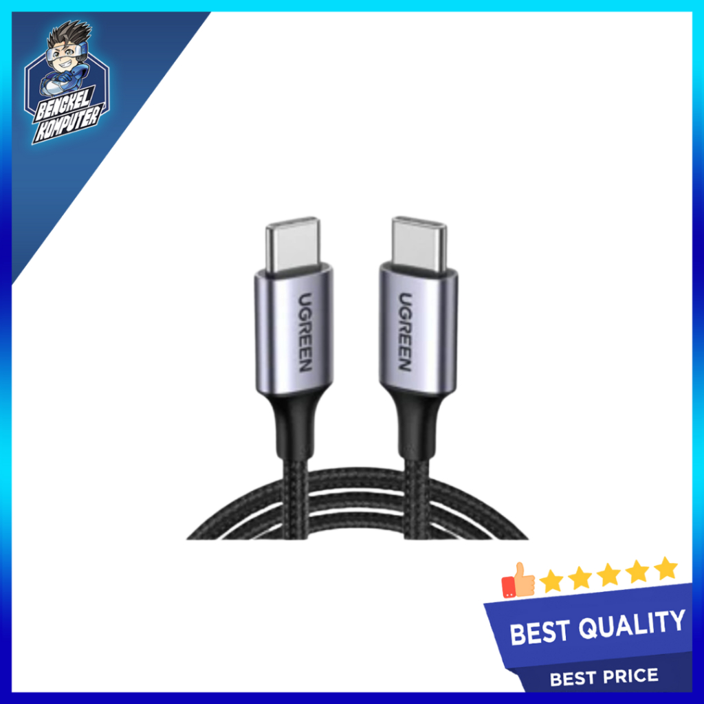 UGREEN CABLE C TO C 100W NYLON 1M BLACK 70427