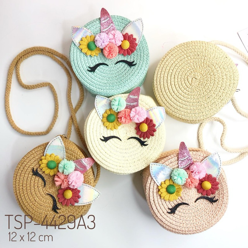 SHARON - UNICORN MINIBAG RATTAN BAG