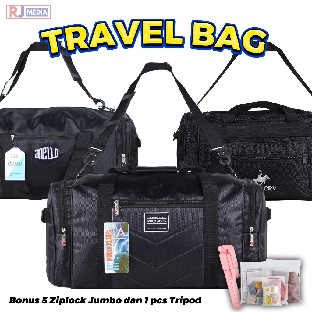 POLO ZETTOZ - กระเป๋าเดินทางเสื้อผ้าขนาดใหญ่, กระเป๋า Homecoming Jumbo, Polo CRV Travel, สีดําพับได้