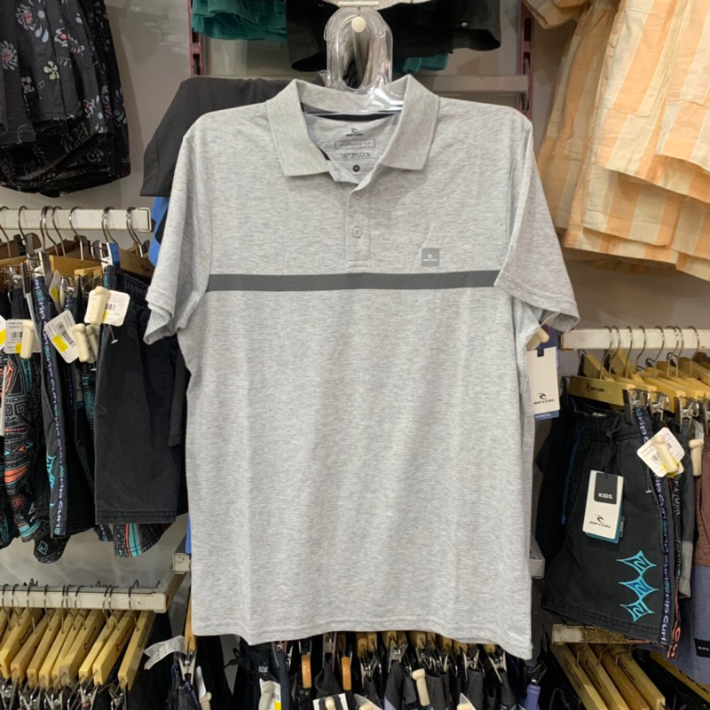 เสื้อยืด Ripcurl Polo S22 Vaporcool สีเทา