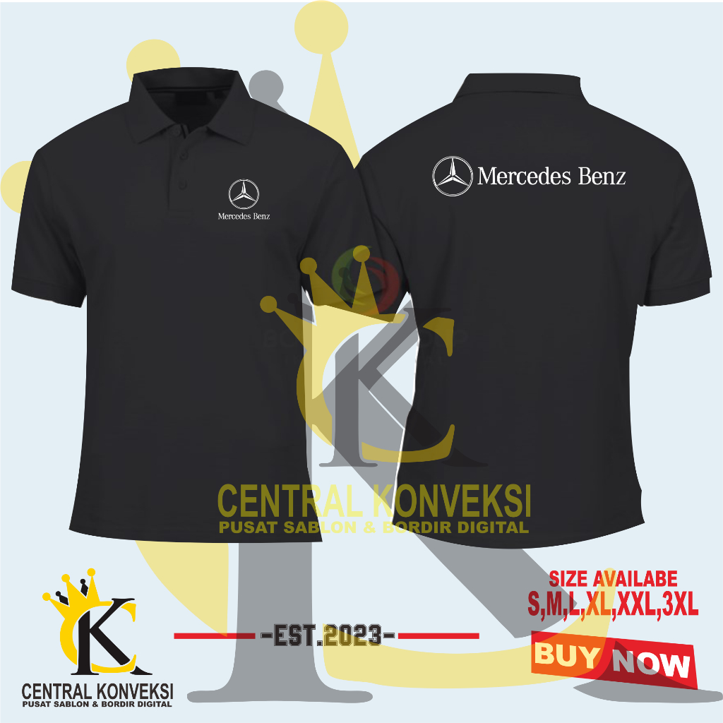 เสื้อโปโล Mercedez-Benz / เสื้อโปโลรถยนต์โลโก้ Mercedes-Benz
