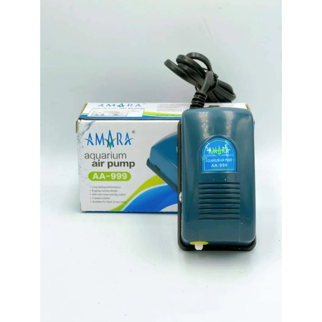 Aerator Amara AA 999 ปั๊มลม 1 หลุม Airator Aquarium Aquarium เครื่องเติมอากาศ
