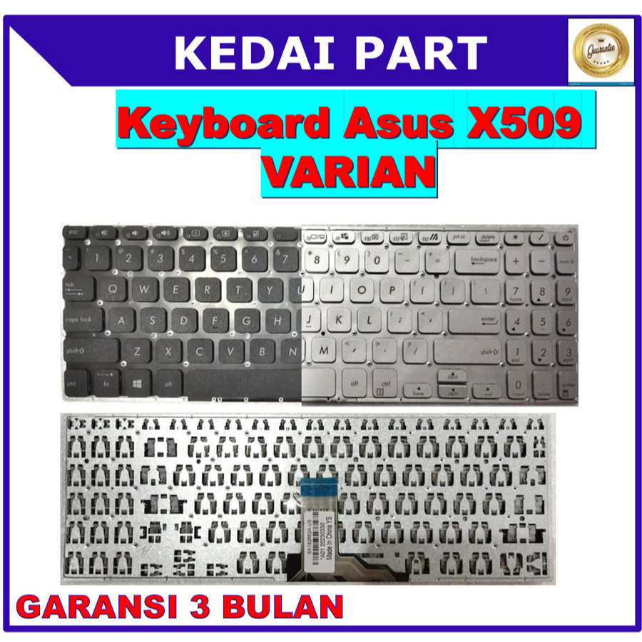 คีย์บอร์ด Asus Vivobook 15 X509 FL8700FB M509 M509BA M509D M509DA M509DJ M509DL Silver Backlight