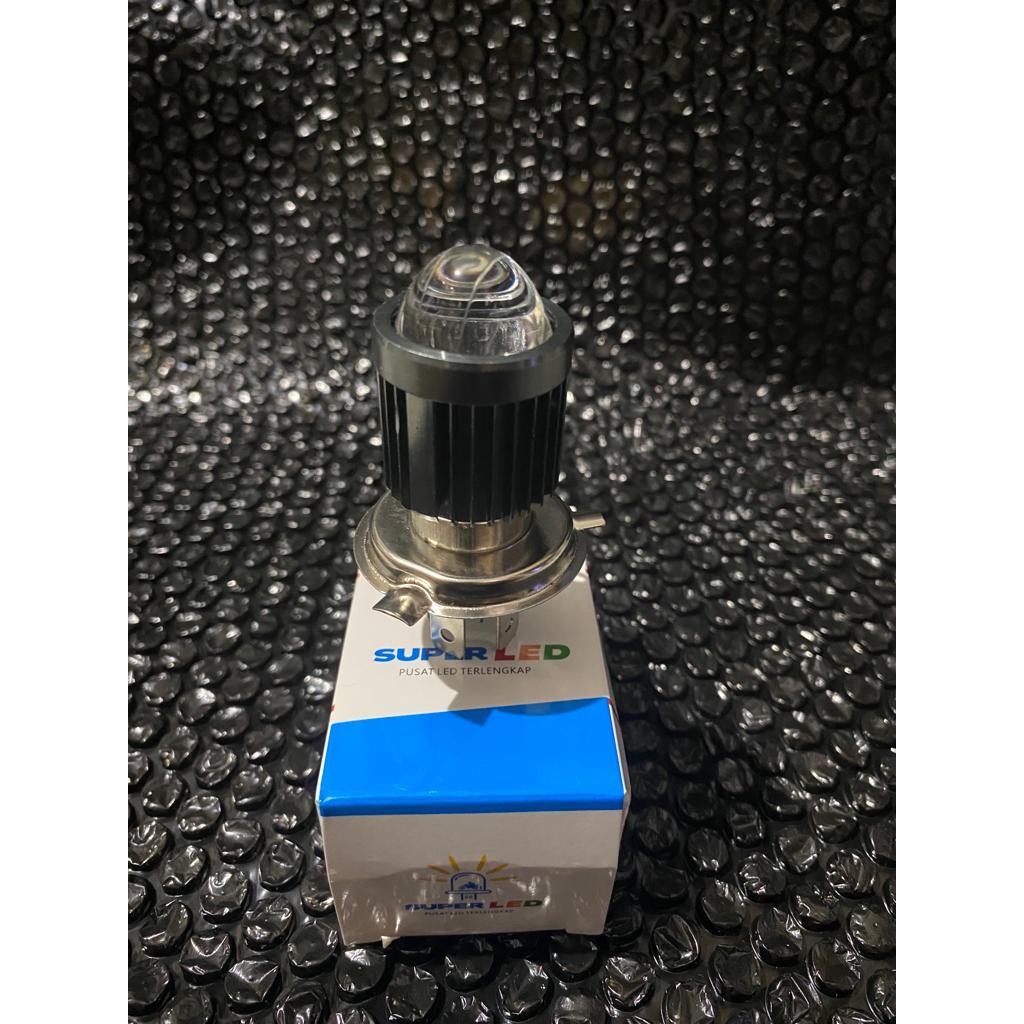 BULB / H4 Laser Led HEADLIGHTS 2 สี Hi / Loo 20 วัตต์ / MOTORCYCLE MAIN HEADLIGHTS