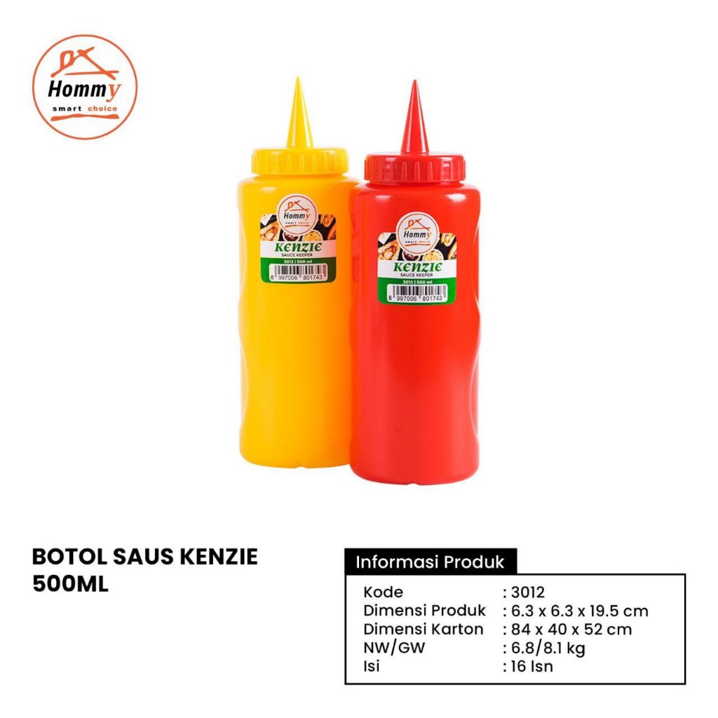 Kenzie ขวดซีอิ๊ว Hommy 500ML