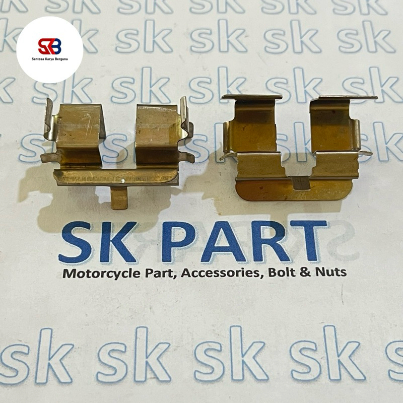 ราคาต่อ 2 ชิ้น - Original PCX 160 Dispad Plate 2 ชิ้น / Spring Pad Discpad Plate Dispad ผ้าเบรคหลัง Retainer ADV-VARIO-PCX 150 160 // CONTENTTS 2 ชิ้น / 2 ชิ้น // ORIGINAL