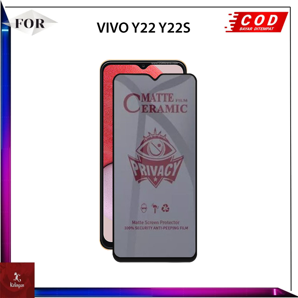 กันรอย VIVO Y22 Y22S กระจกนิรภัยคลุมทั้งหมด