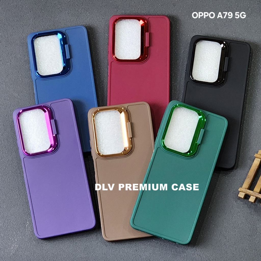 OPPO A79 5G CASE LUXURY LENS HOLDER STAND เคสกล้อง MACAROON OPPO A79 5G