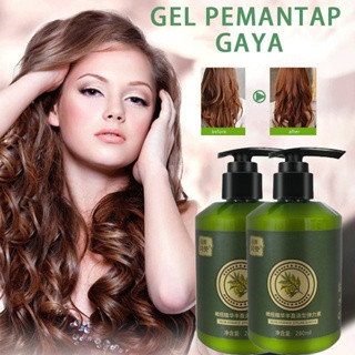 Rambut Keriting Elastin cury hair cream Melembabkan Tidak lengket Kurangi rambut kusut