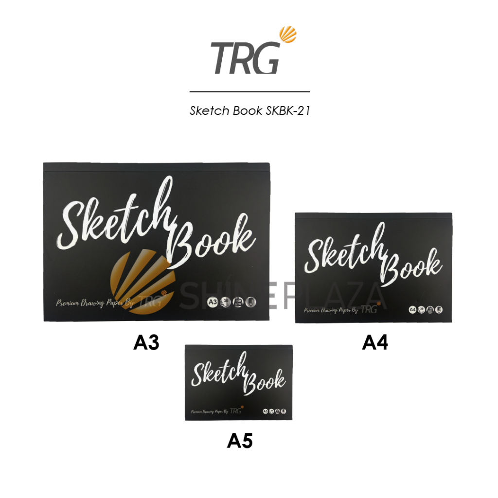 TRG Sketchbook Sketchbook SKBK-21 A3 A4 A5 150gsm - กระดาษสมุดวาดภาพและร่าง 150 แกรม TRG