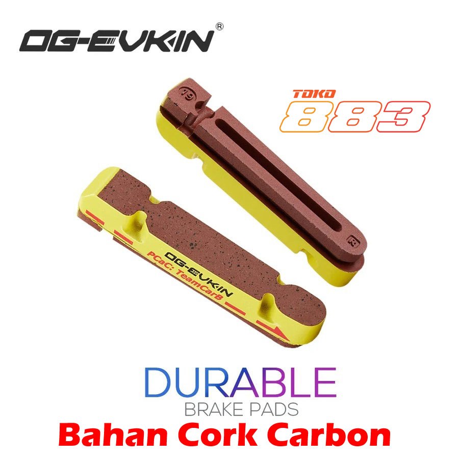 OG EVKIN ผ้าเบรคคาร์บอน แป้นเบรก สําหรับขอบคาร์บอน