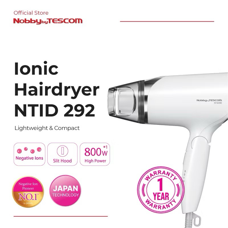 Tescom Ion Hair Dryer / ไดร์เป่าผม NTID292
